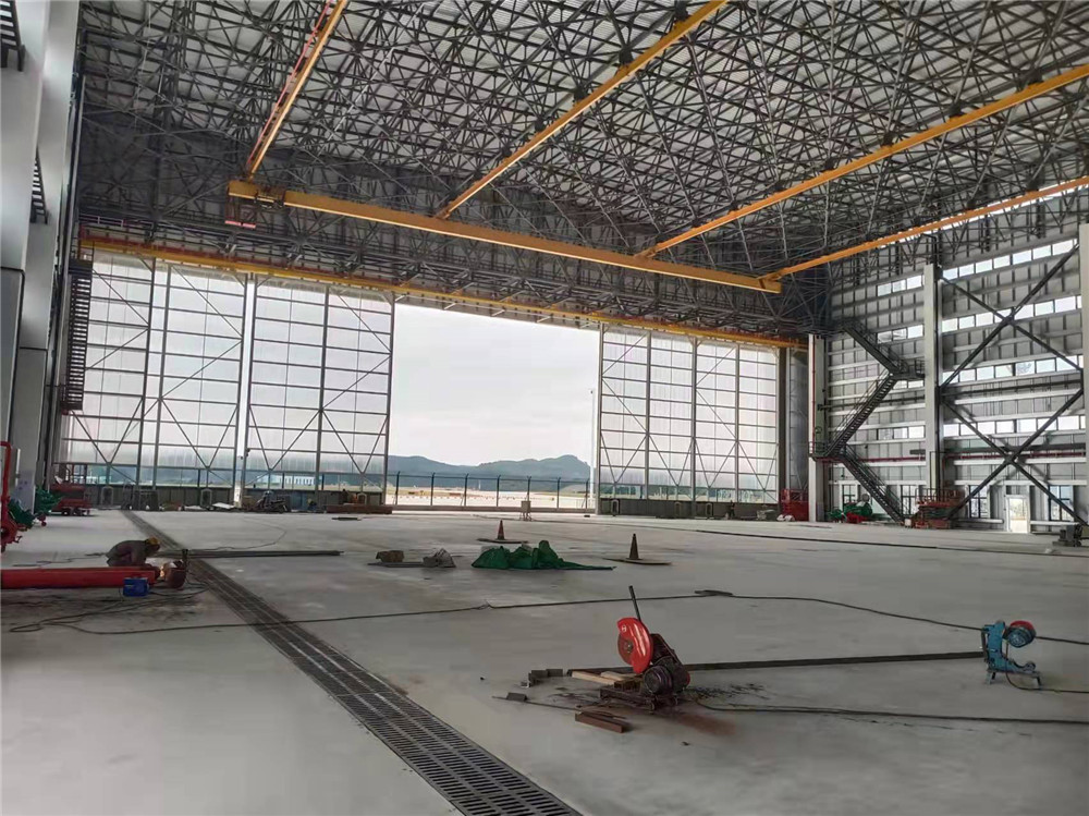 Guiyang space frame aircraft hangar