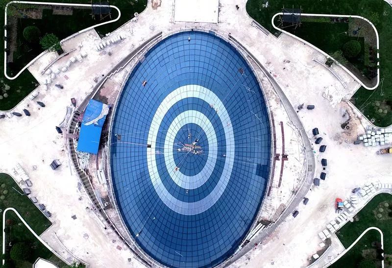 Science and Technology Service Center with steel space frame dome skylight roof in Hai 'an Robot and Intelligent Manufacturing Industrial Park   (4)
